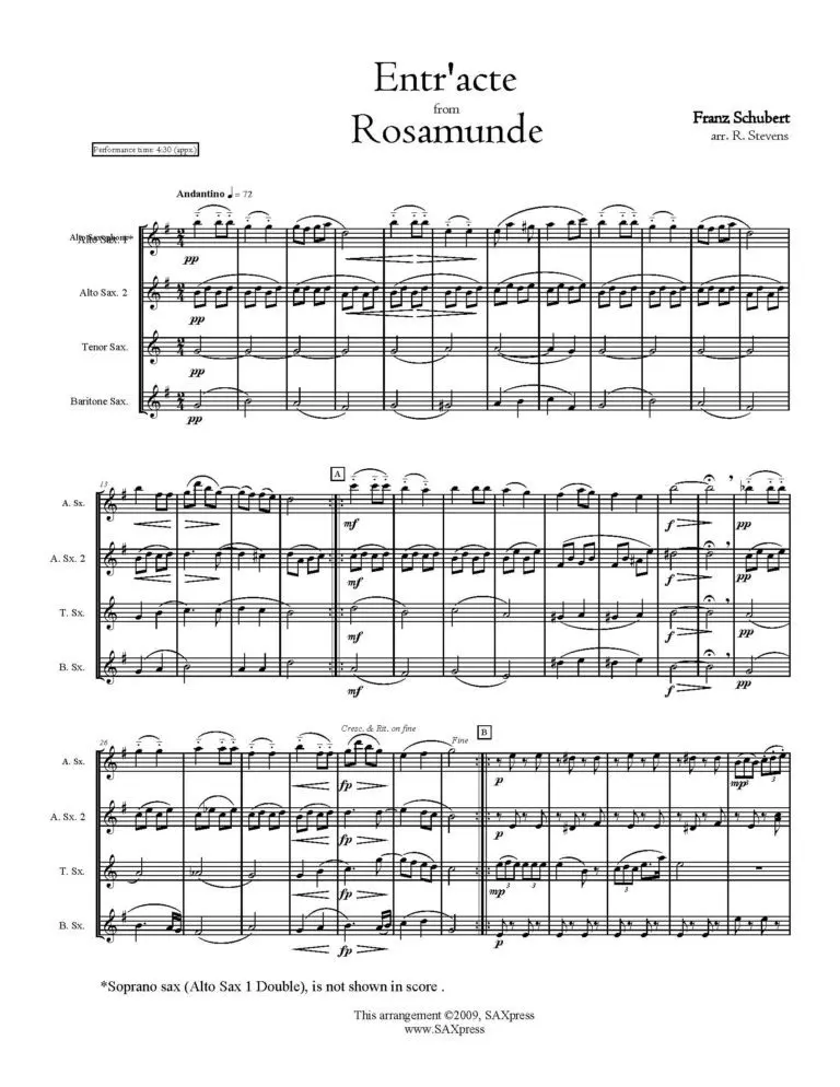 Entr Acte and Ballet Music from Rosamunde