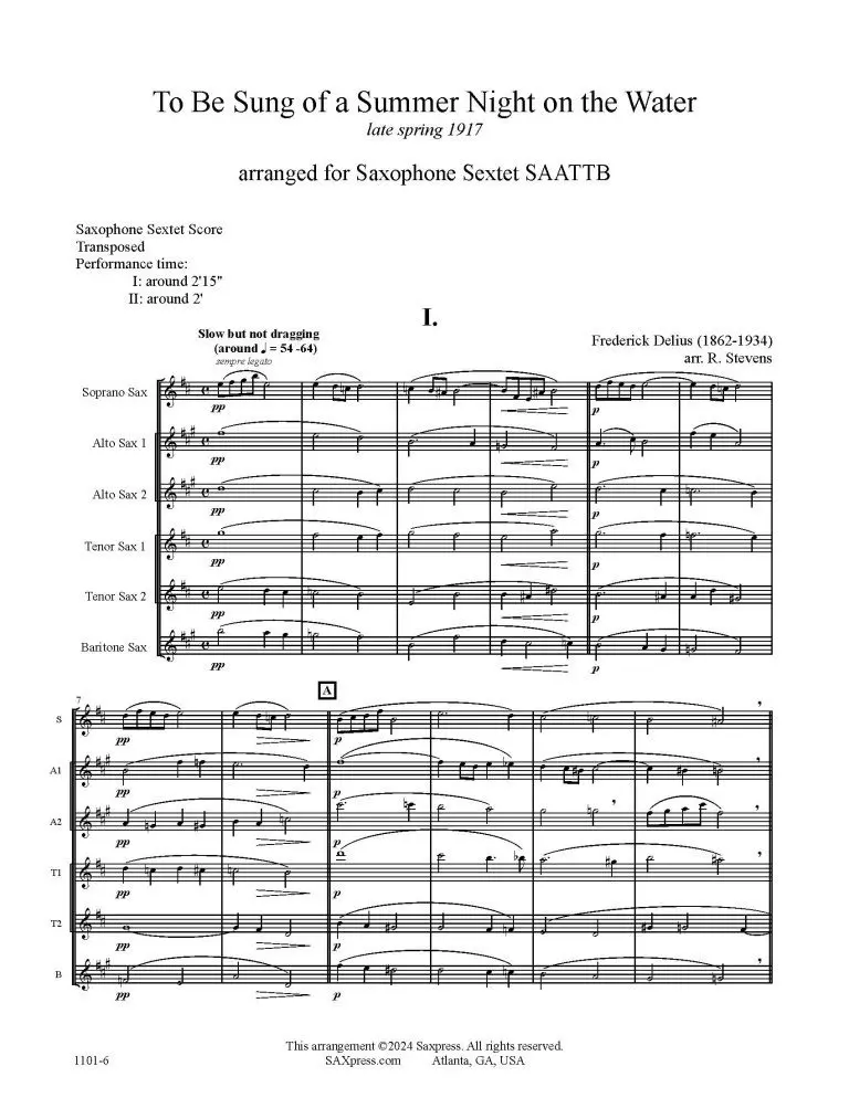 1101-6 DELIUS To be sung of a summer night on the water -_Page_04 Summer Night on the Water