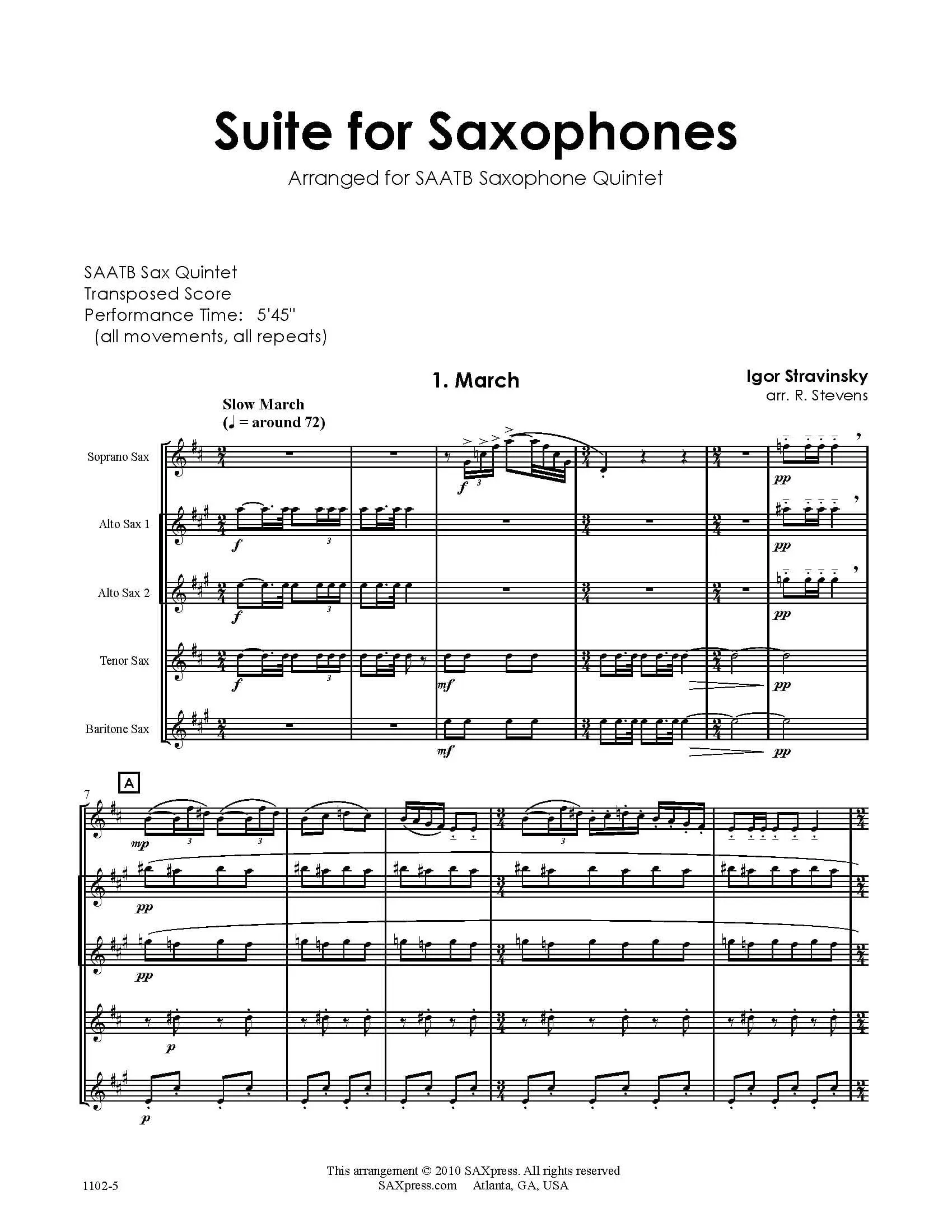Suite for Saxophones - Image 2