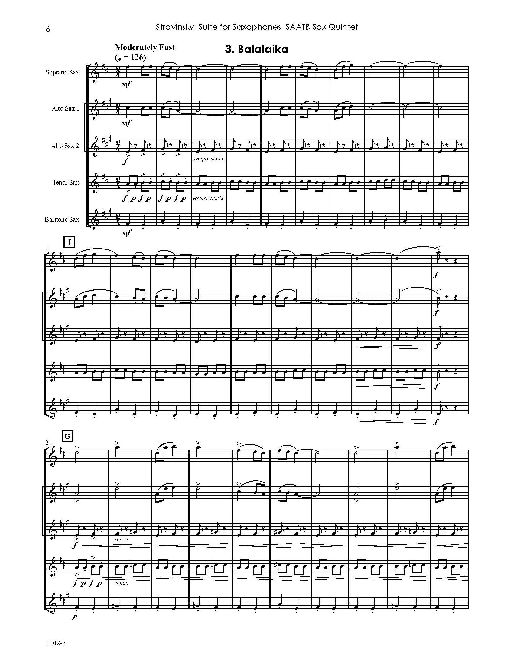 Suite for Saxophones - Image 5