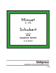 SATB Sax Quartet | Minuet D.334 by Schubert