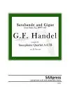 1284-4 Handel Sarabande and Gigue Cover Sarabande and Gigue