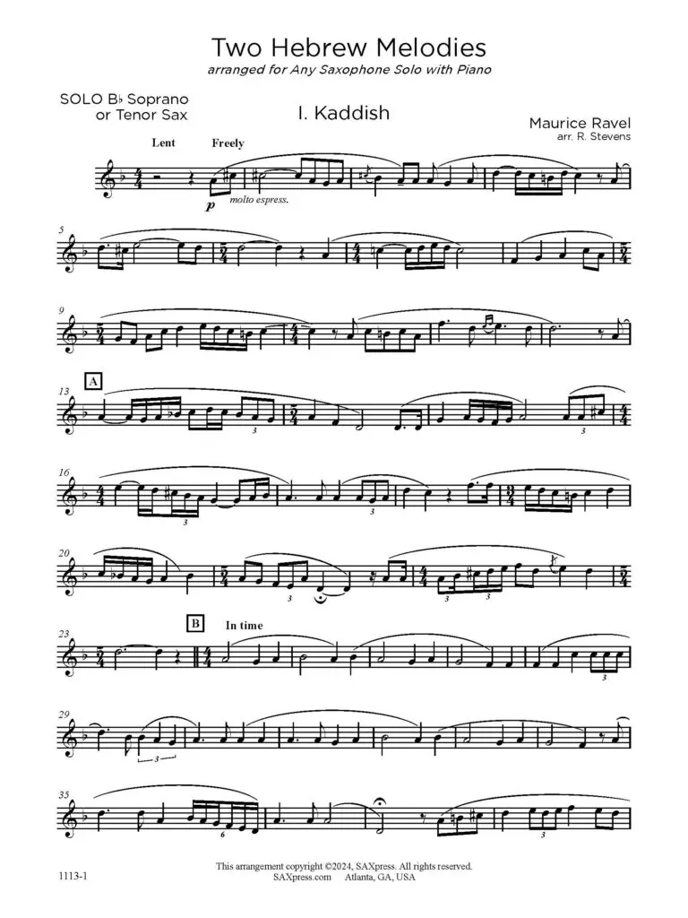 Two Hebrew Melodies