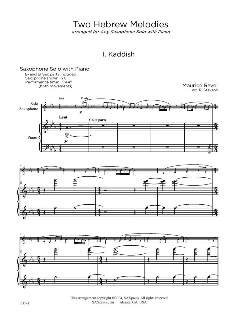 Two Hebrew Melodies