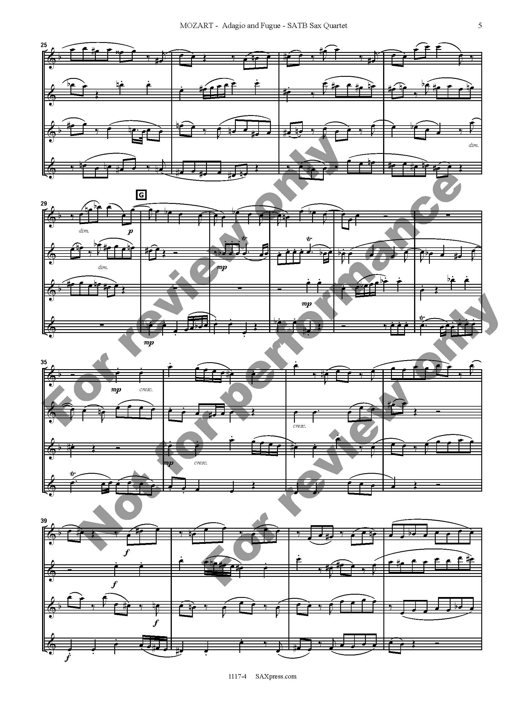 Adagio and Fugue in C minor, K546 - Image 6