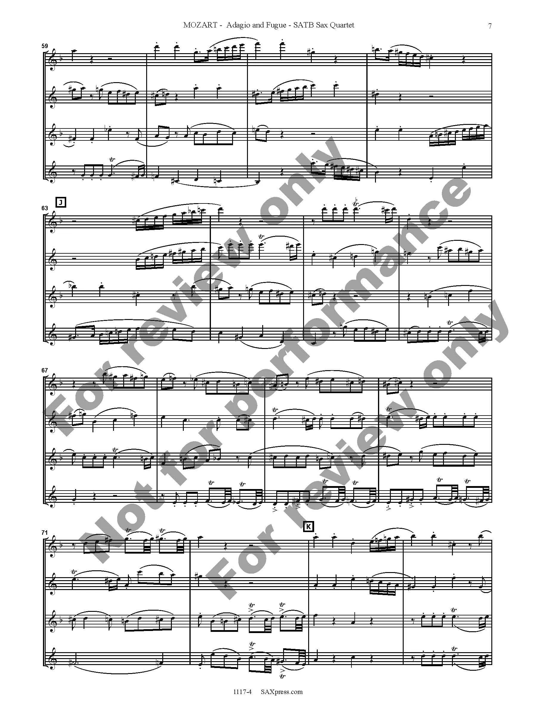 Adagio and Fugue in C minor, K546 - Image 8