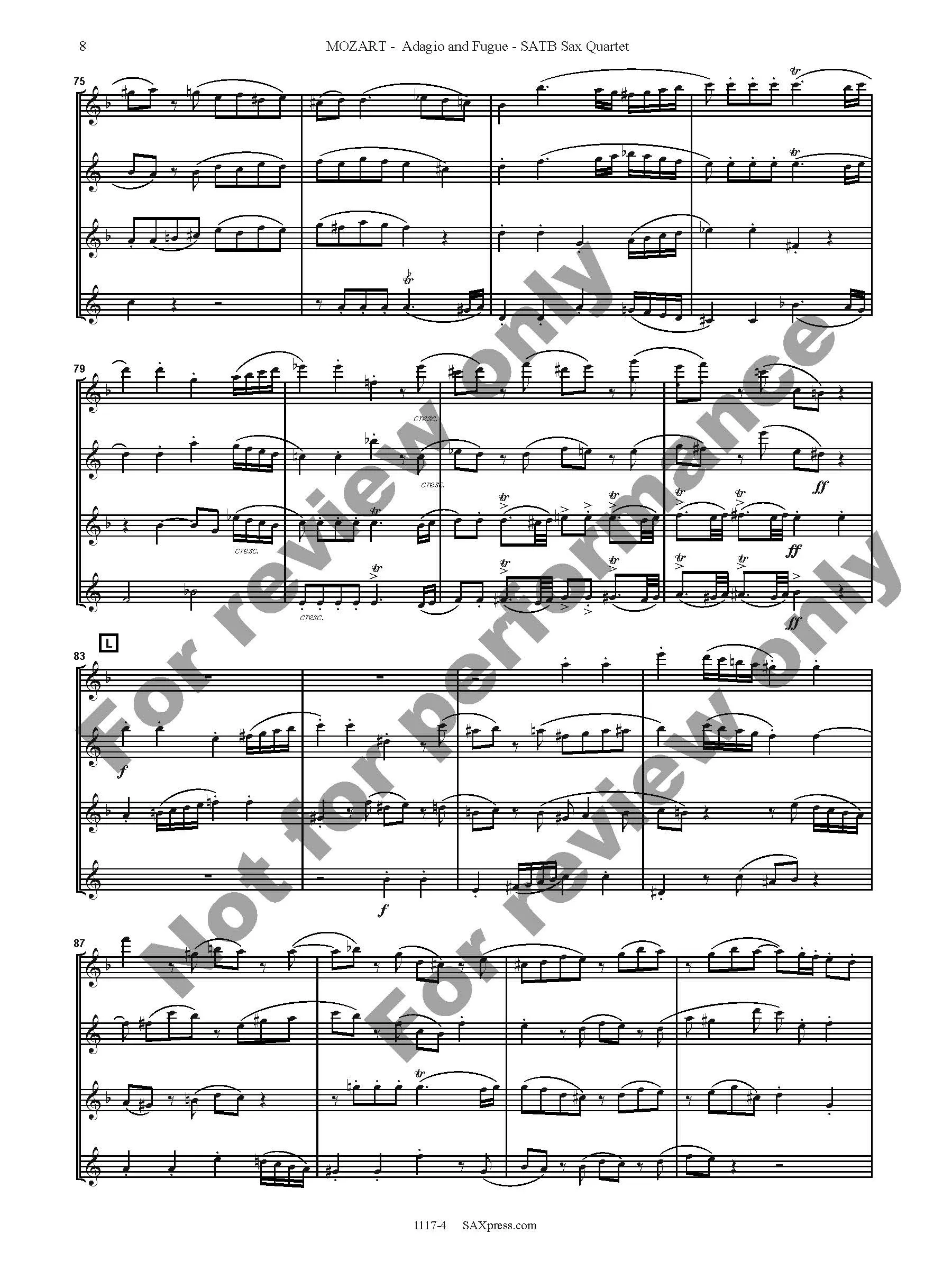 Adagio and Fugue in C minor, K546 - Image 9