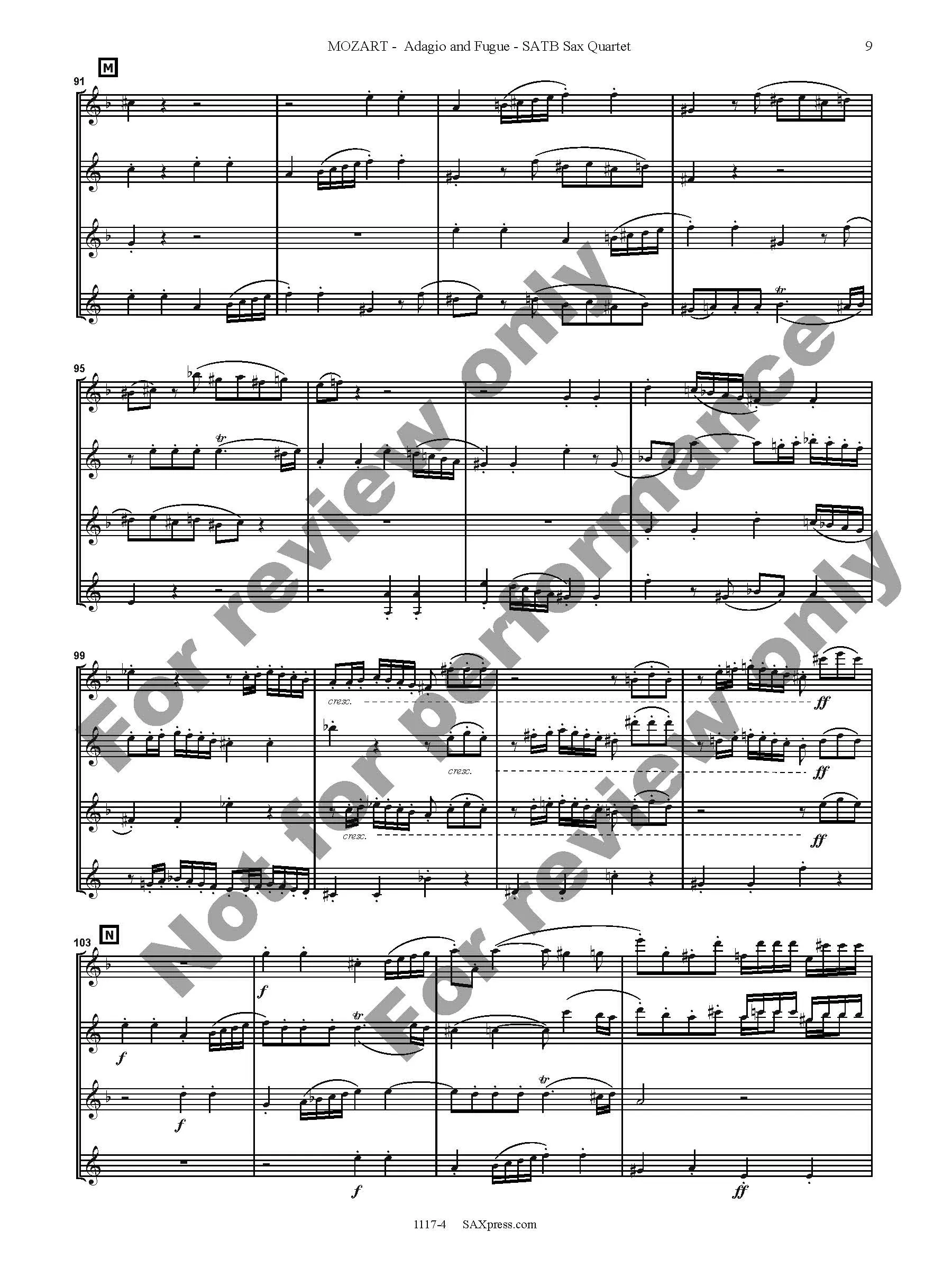 Adagio and Fugue in C minor, K546 - Image 10