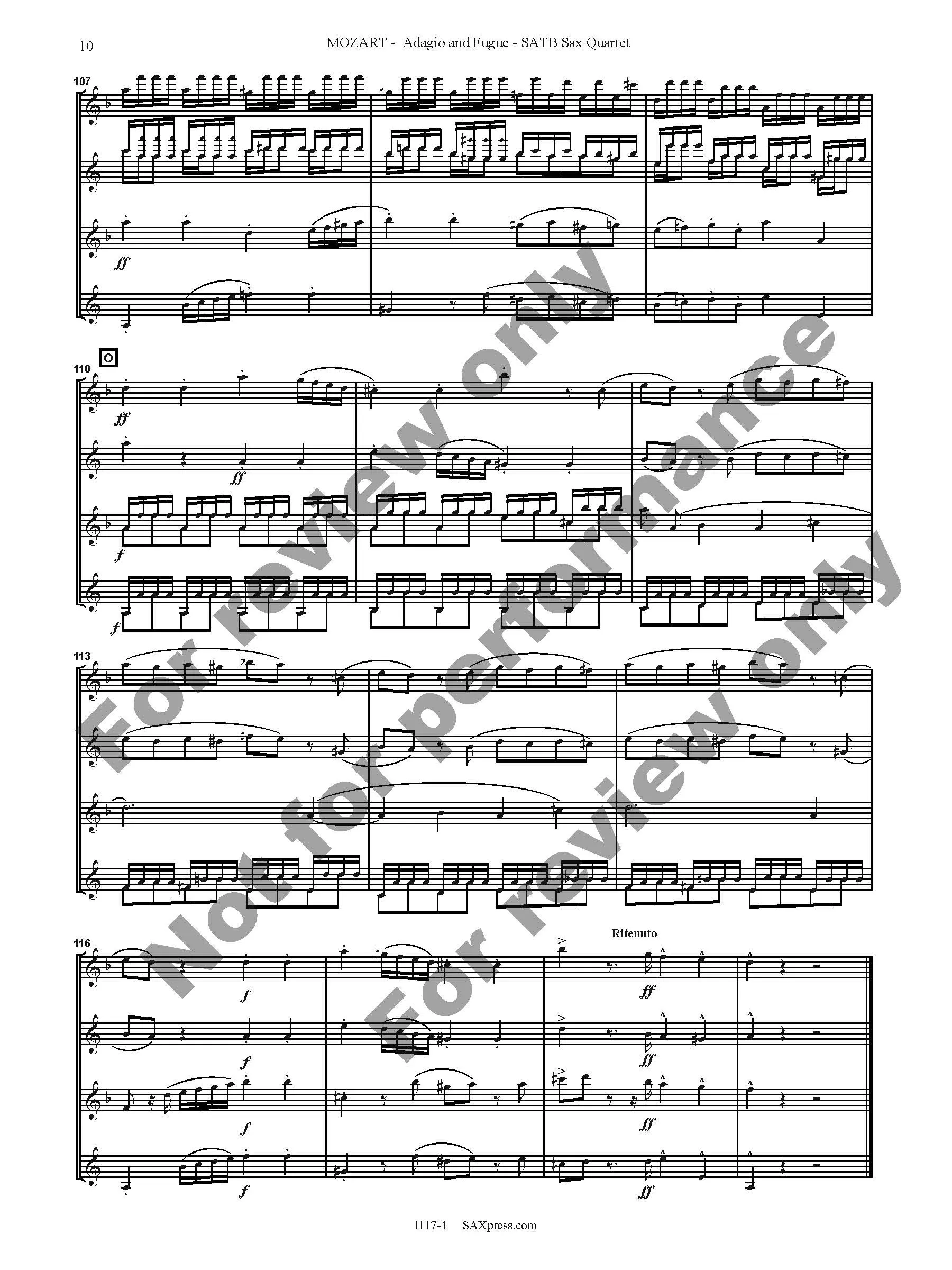 Adagio and Fugue in C minor, K546 - Image 11