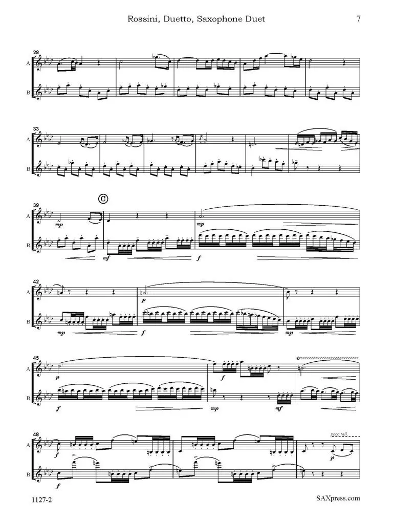 Duetto for Alto and Baritone Saxophone