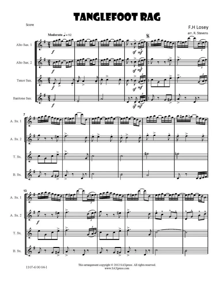 The Tanglefoot Rag