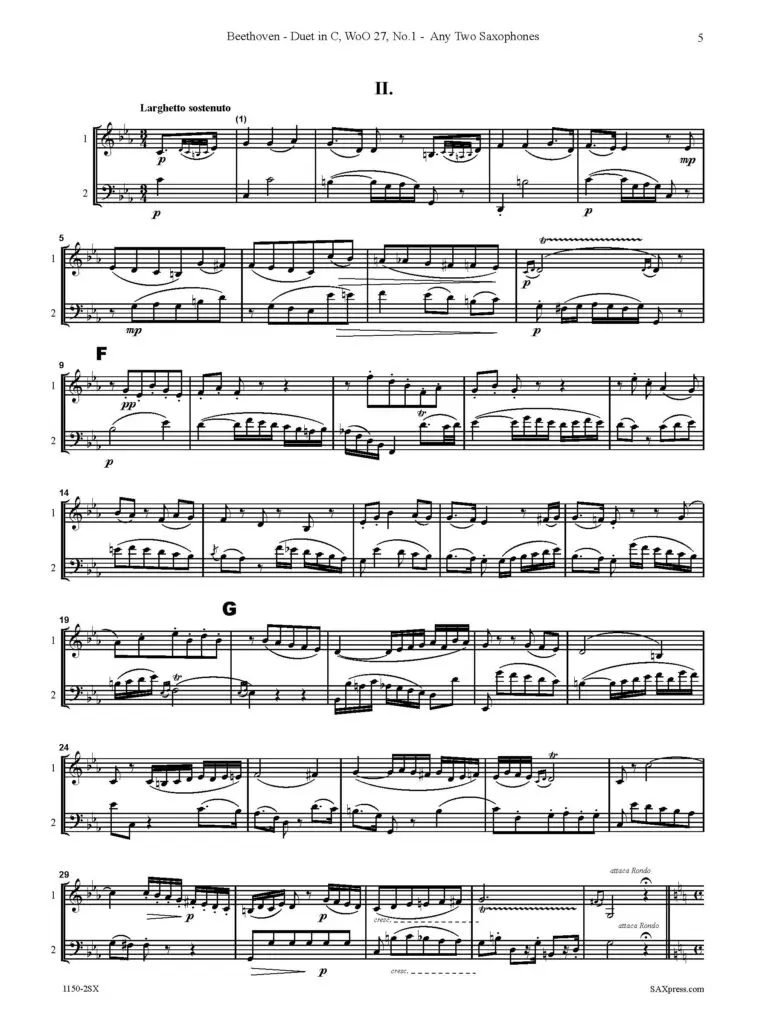 Duet in C, WoO. 27, No. 1