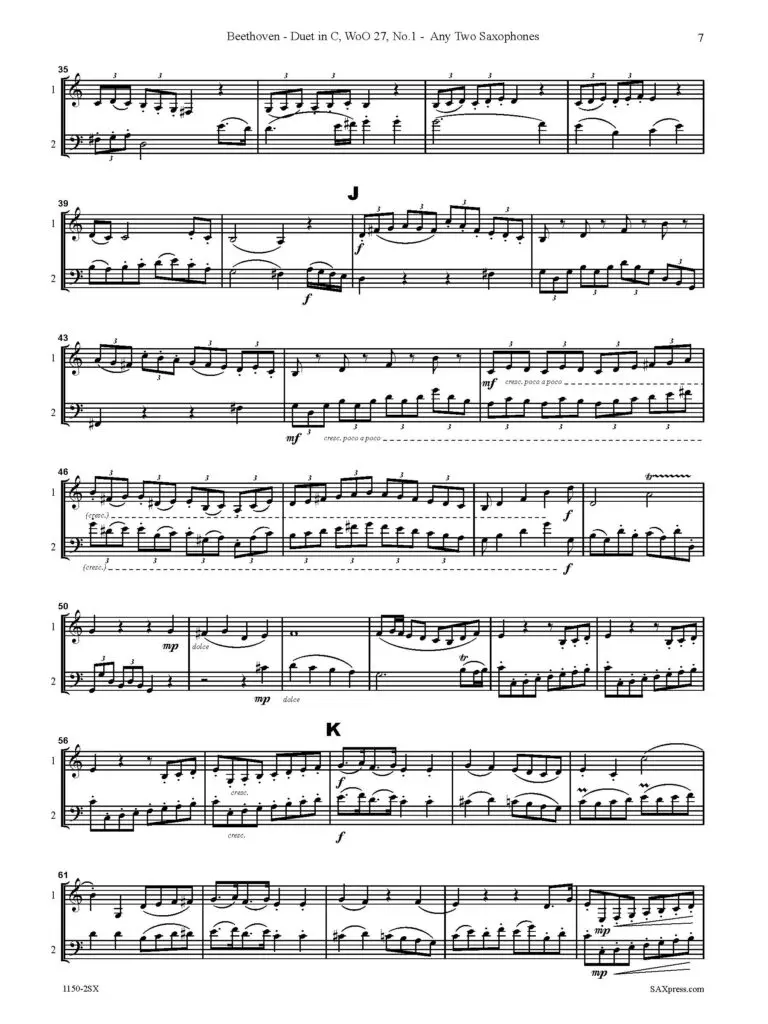 Duet in C, WoO. 27, No. 1
