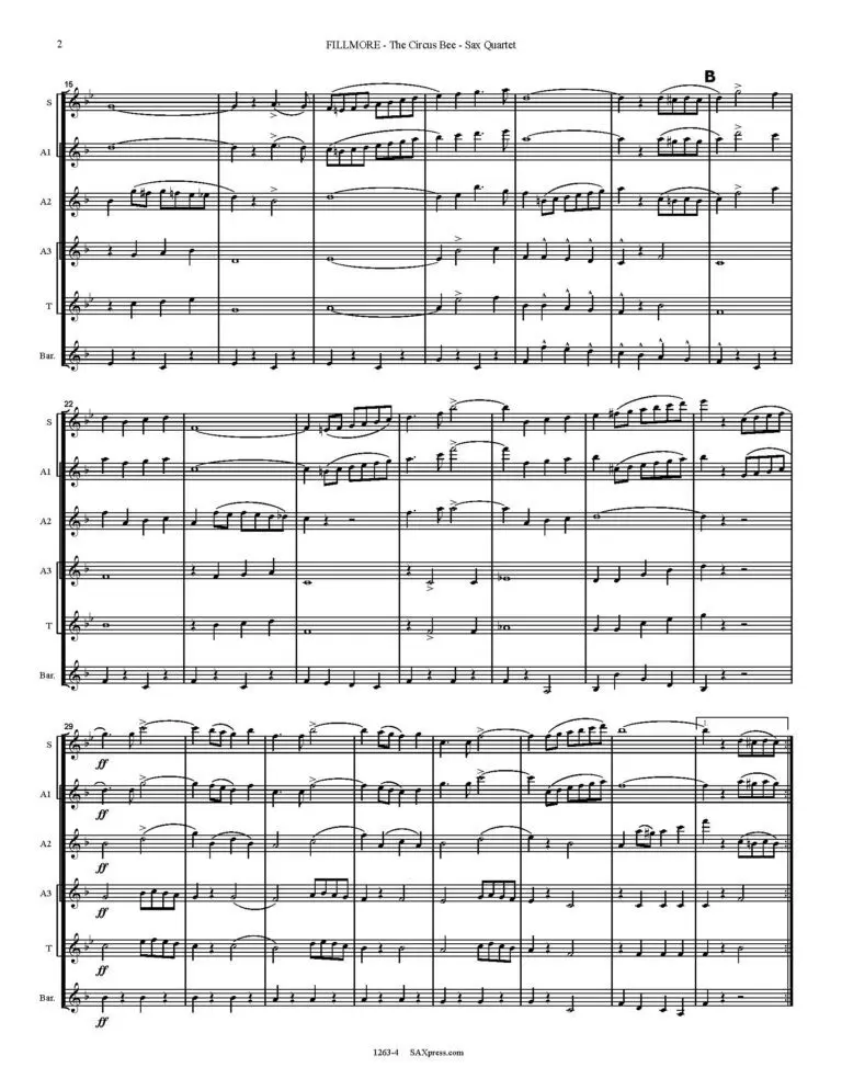 1263-4 -FILLMORE- The Circus Bee QUARTET -00 - SCORE_Page_06 The Circus Bee
