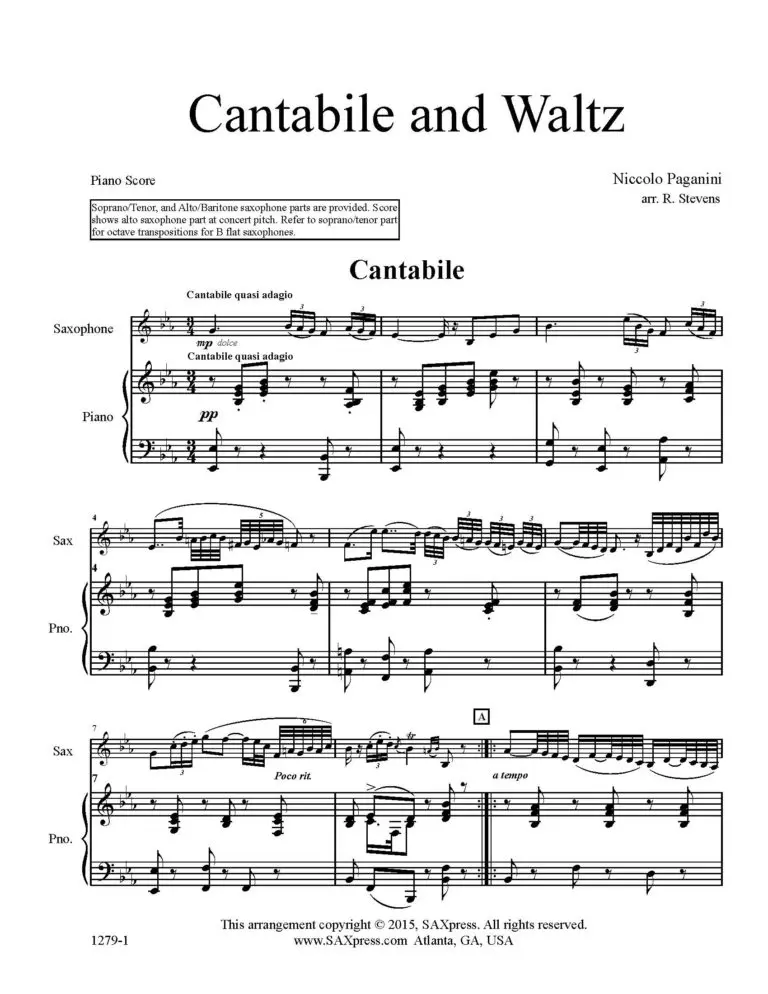 Cantabile and Waltz