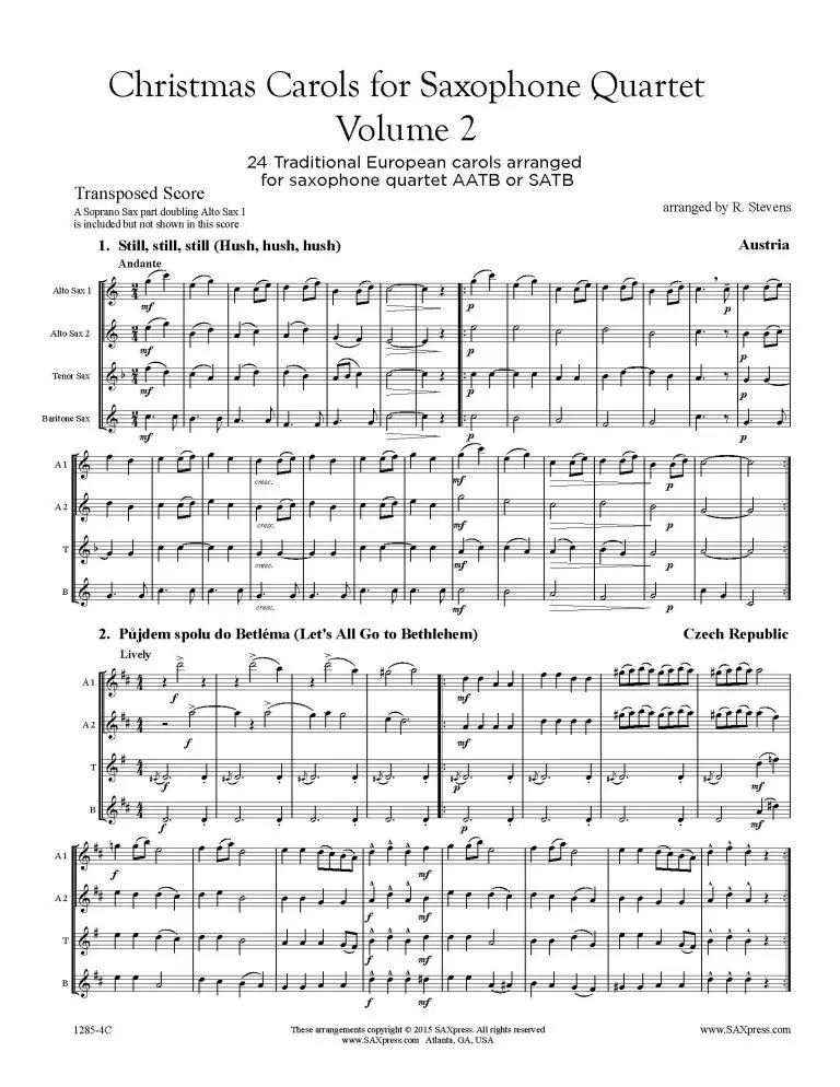 Christmas Carols for Saxophone Quartet Volume 2 ._Page_05 Christmas Carols for Saxophone Quartet Volume 2