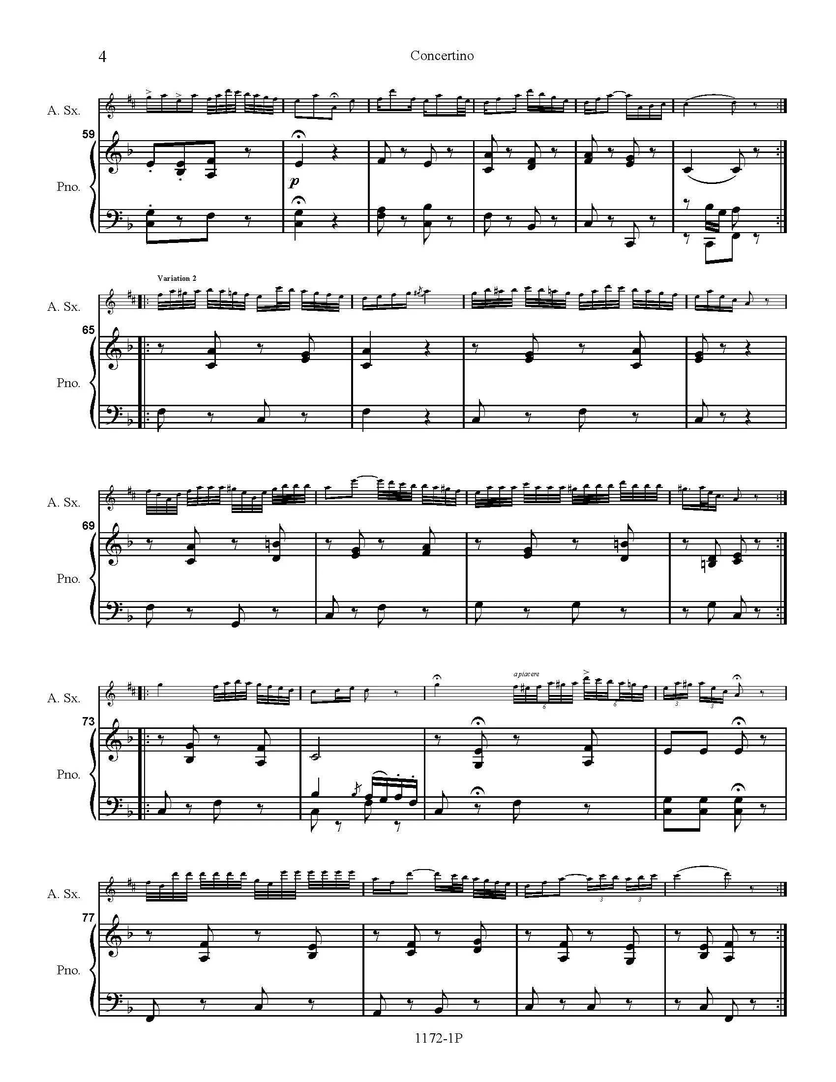 Concertino for Saxophone - Image 5