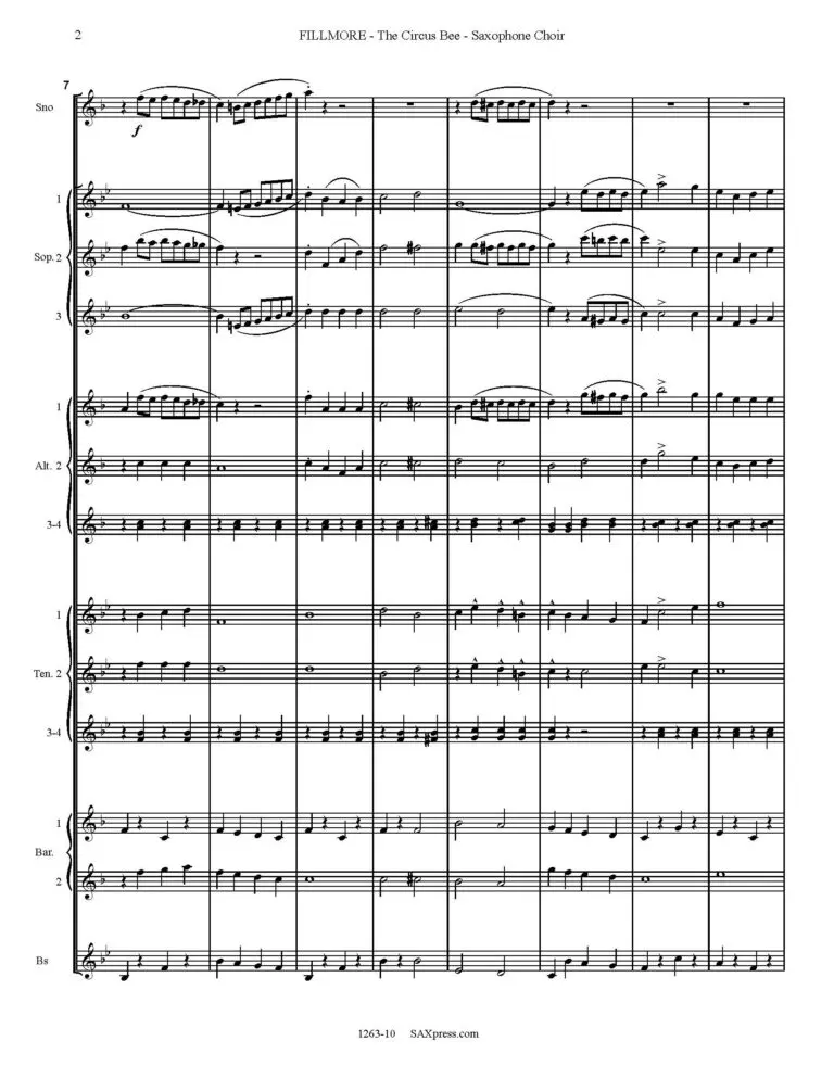 The Circus Bee - Saxophone Choir