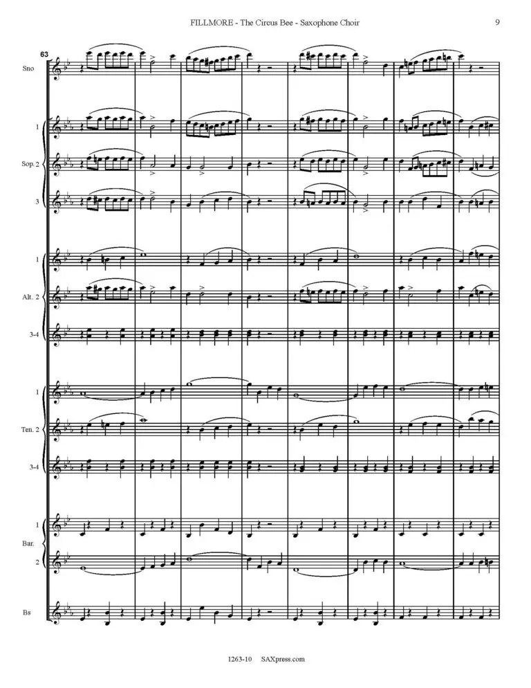 The Circus Bee - Saxophone Choir