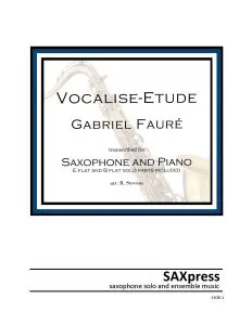 Vocalise-etude by Faure for saxophone solo