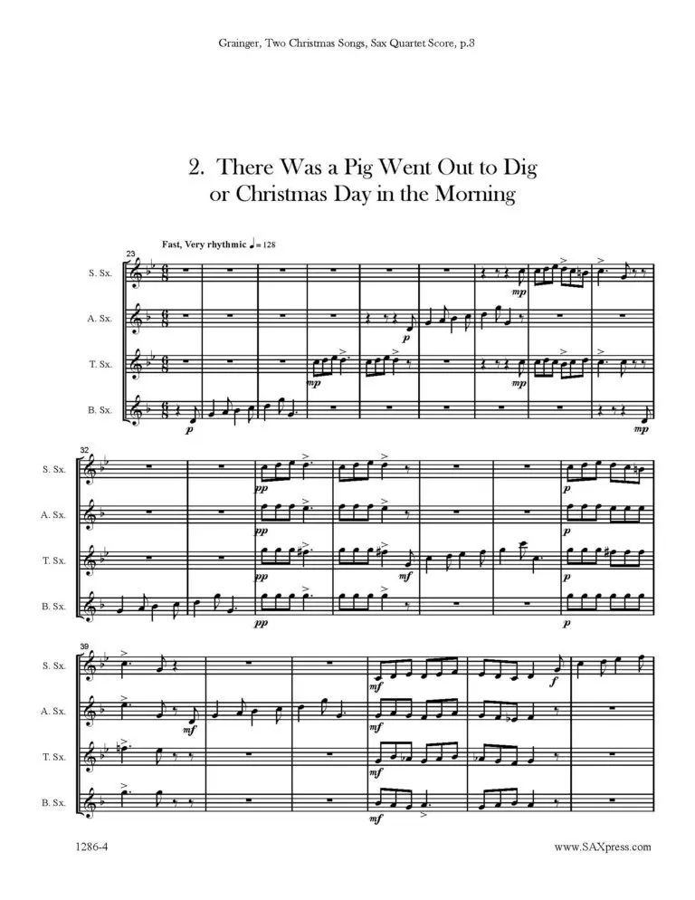 grainger-two-christmas-songs-00-score_page_3 Two Christmas Songs