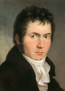 Portrait of Beethoven, composer of Variations on La ci darem la Mano, WoO. 28 and much more