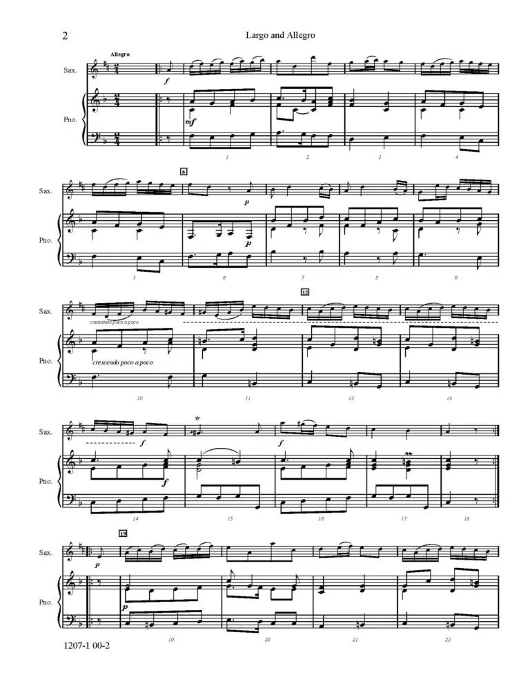Largo and Allegro