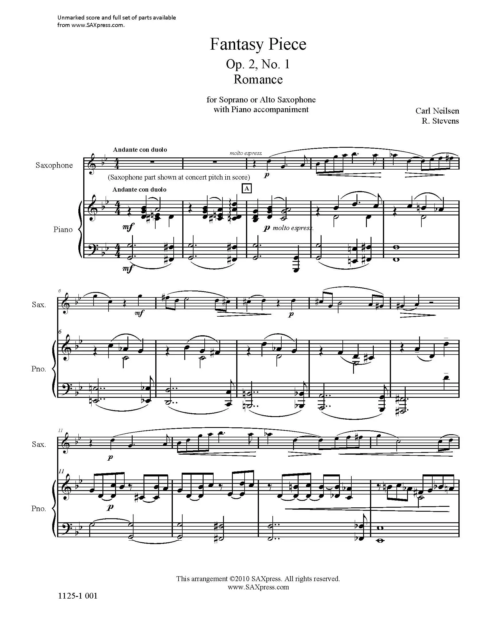 Romance, Op 2, No. 1 - Image 2