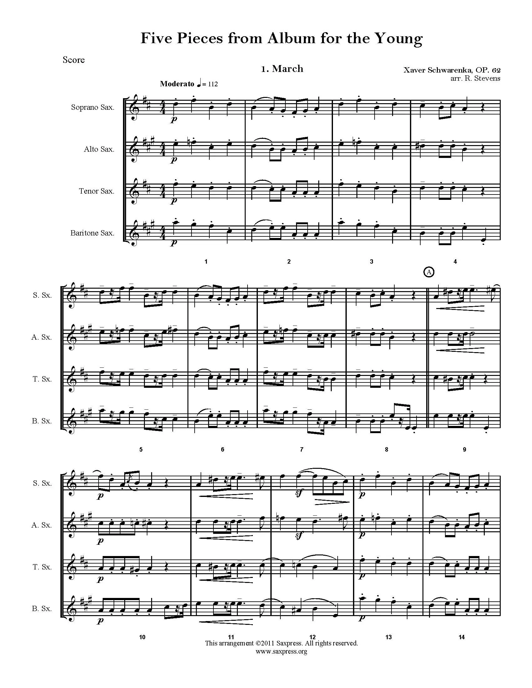 Five Pieces from "Album for the Young", Op. 62 - Image 2