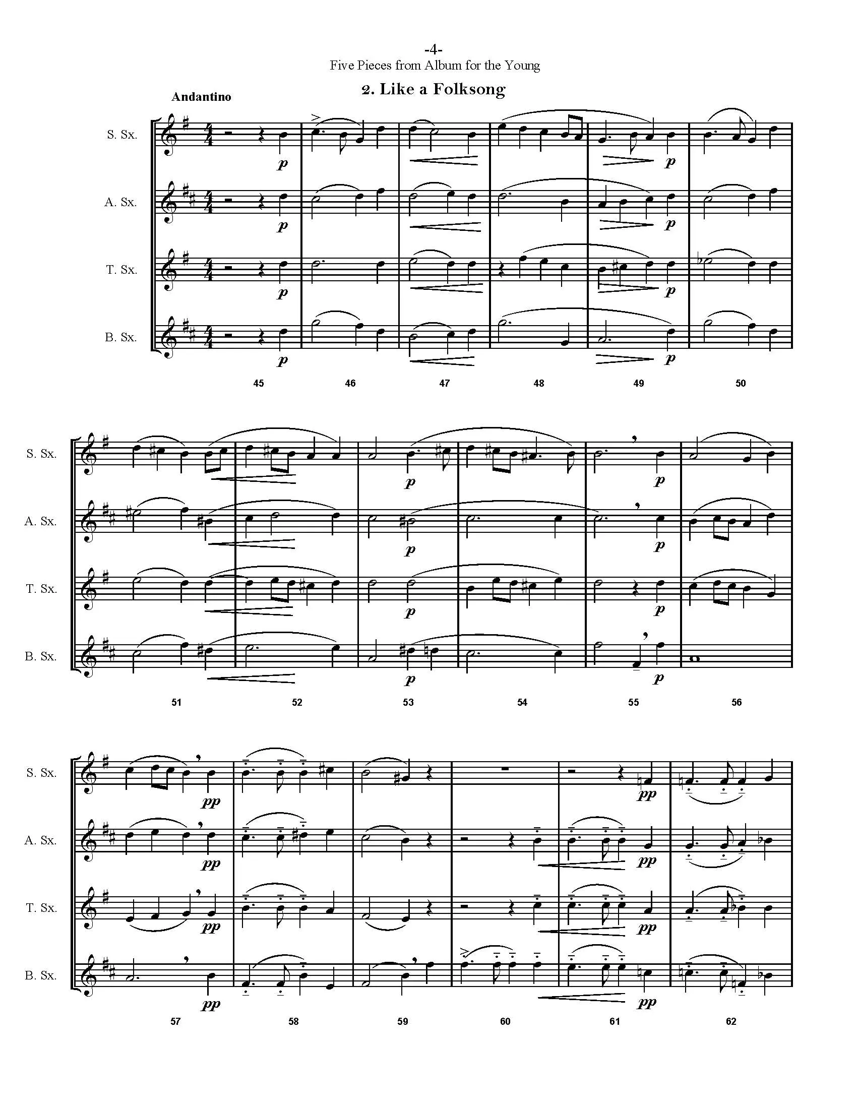 Five Pieces from "Album for the Young", Op. 62 - Image 3