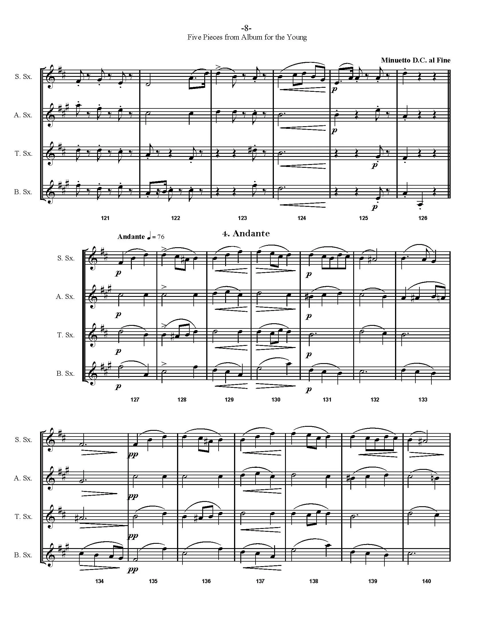 Five Pieces from "Album for the Young", Op. 62 - Image 5