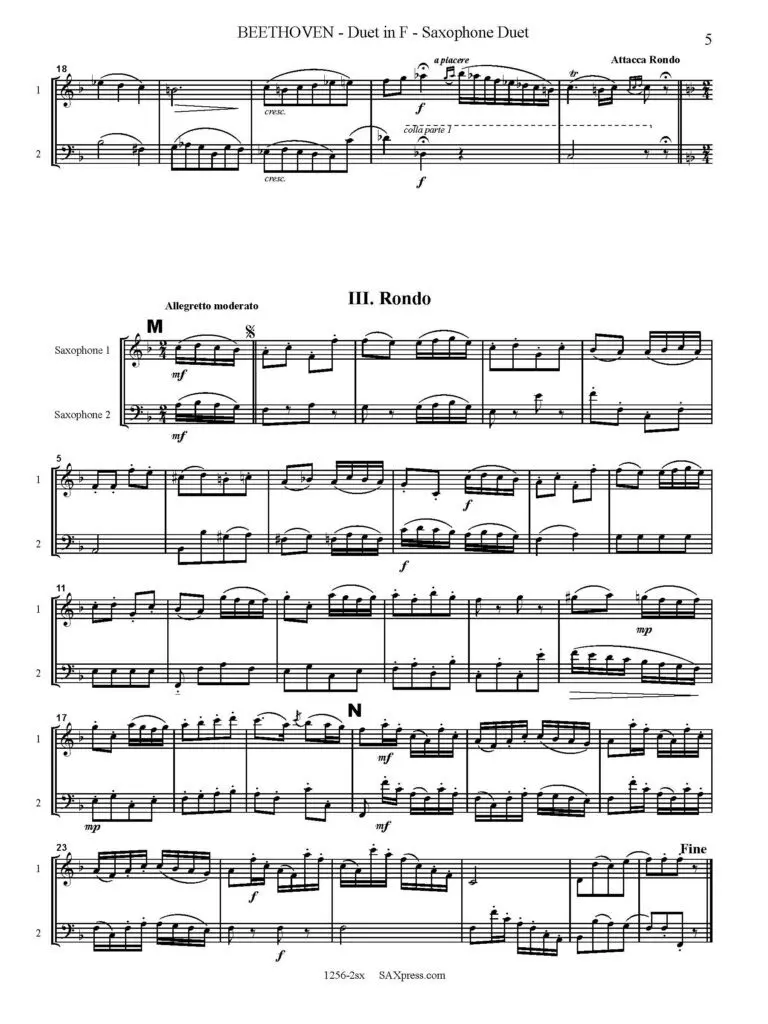 Duet in F, WoO. 27, No. 2
