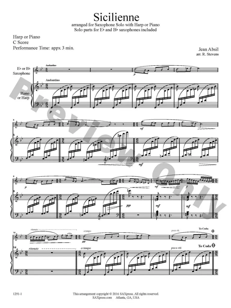 Sicilienne | Jean Absil
