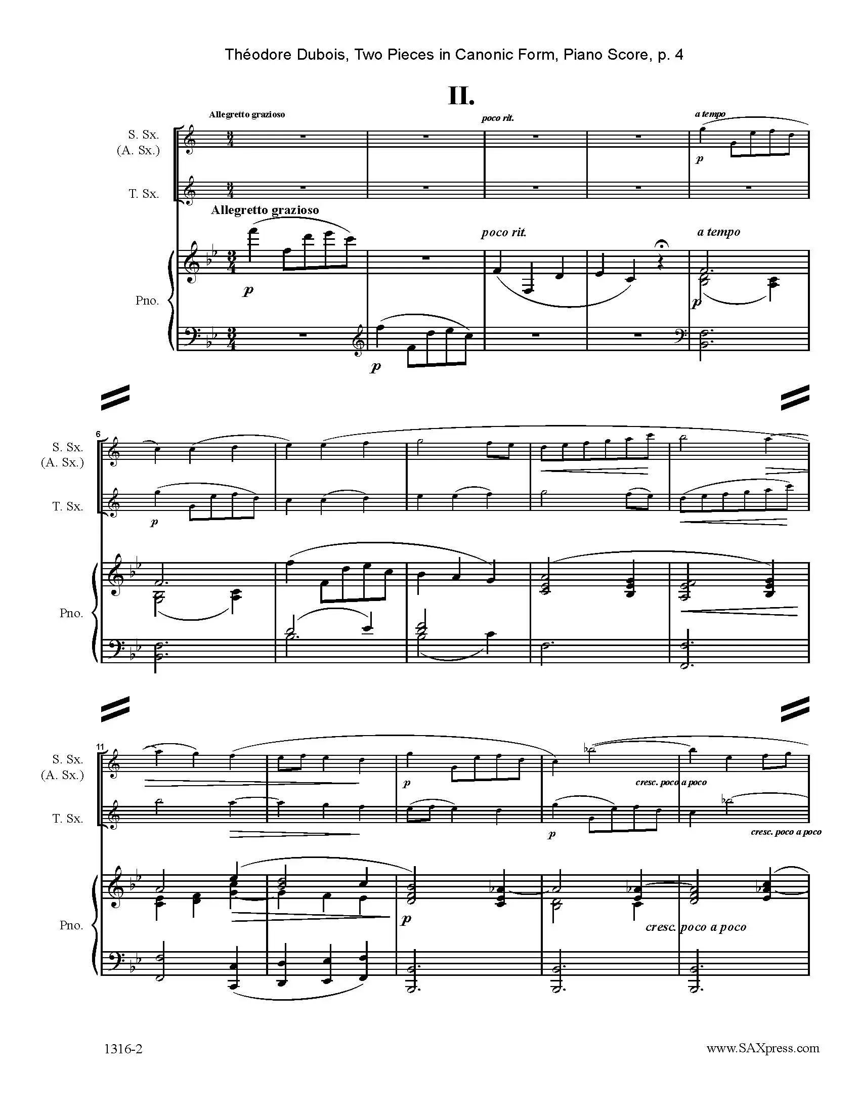 Two Pieces in Canonic Form | Theodore Dubois - Image 4