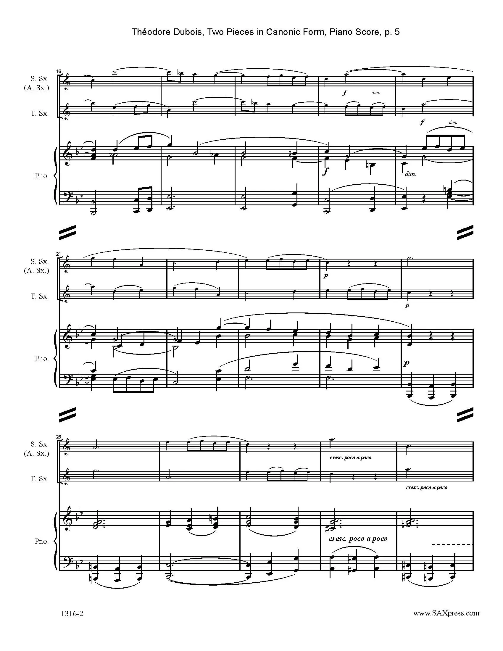 Two Pieces in Canonic Form | Theodore Dubois - Image 5