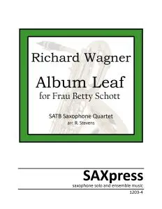 Album Leaf for Frau Betty Schott Saxophone Quartet
