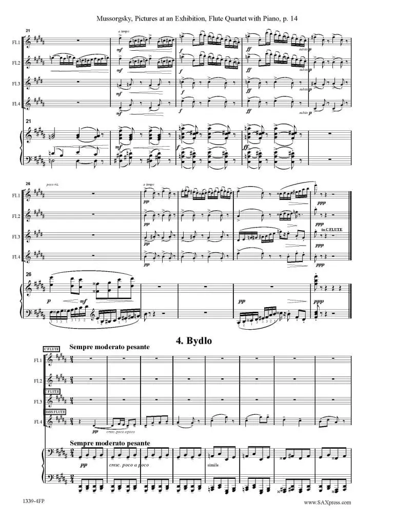 Mussorgsky Pictures at an Exhibition_Page_16 Pictures at an Exhibition Flute Quartet with Piano