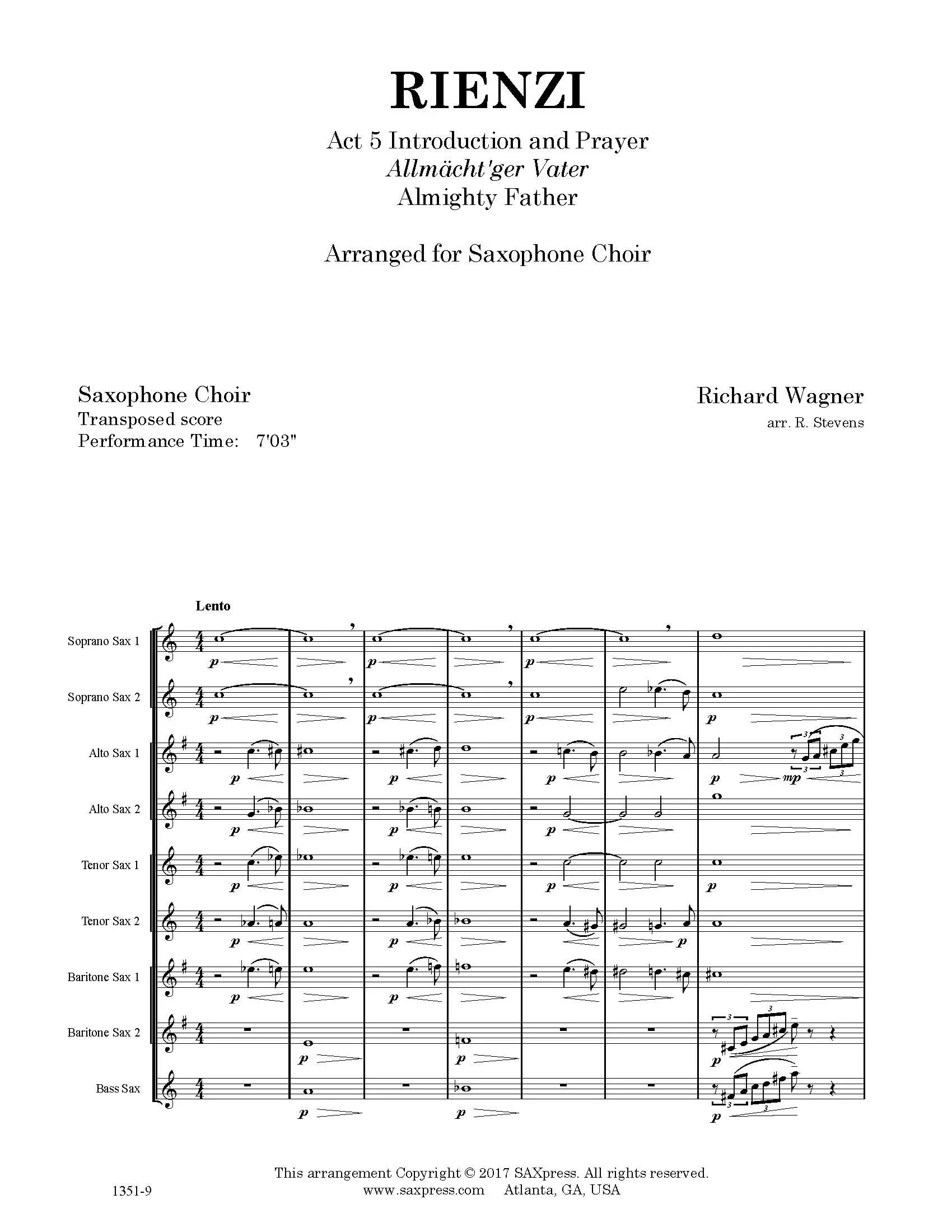 Introduction and Prayer from Rienzi - Image 2