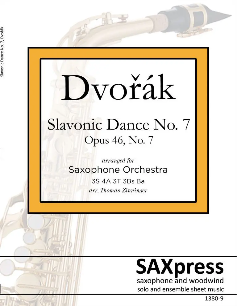 Slavonic Dance No. 7 | Dvořák | Saxophone Choir