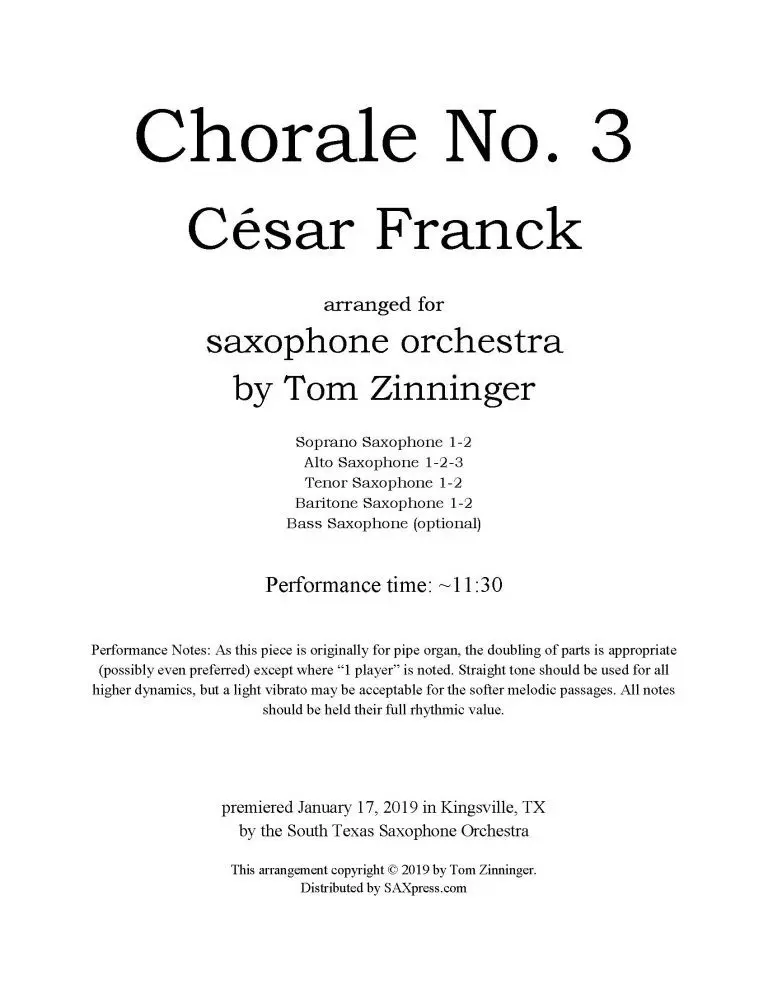 Chorale No. 3 | César Franck