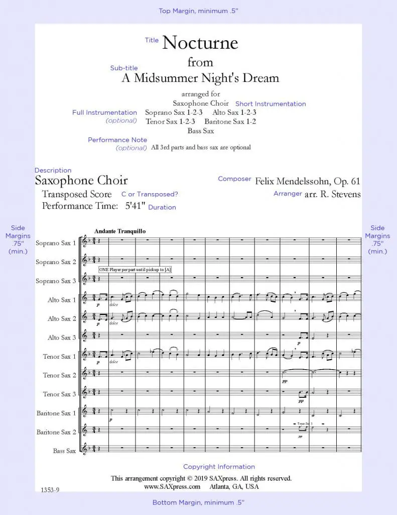 Publish Your Work on SAXpress.com First Page Sample