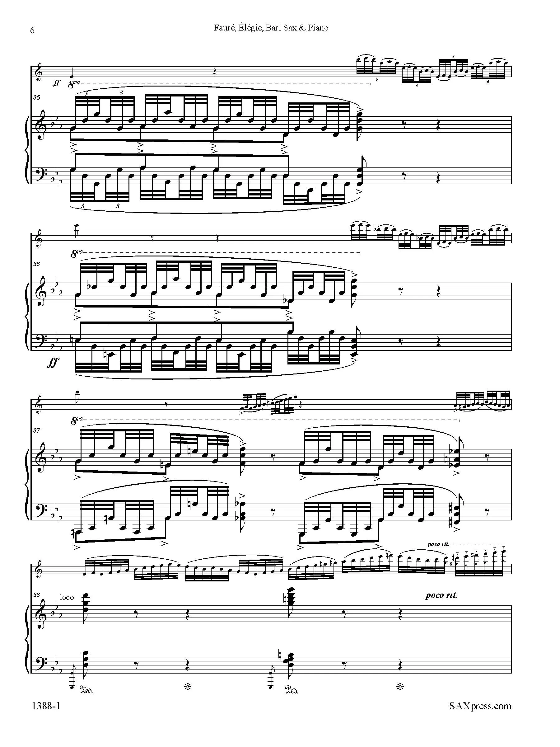 Élégie | Fauré | Bari Sax Solo - Image 4