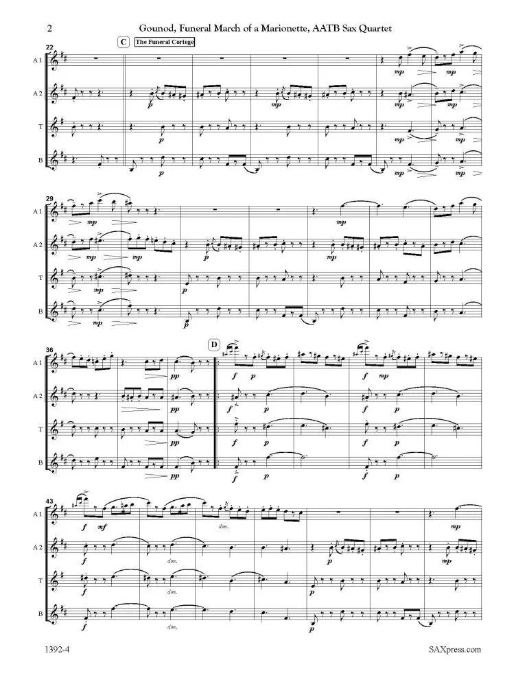 1392-4 GOUNOD Funeral March of a Marionette_Page_04 Funeral March of a Marionette | Gounod