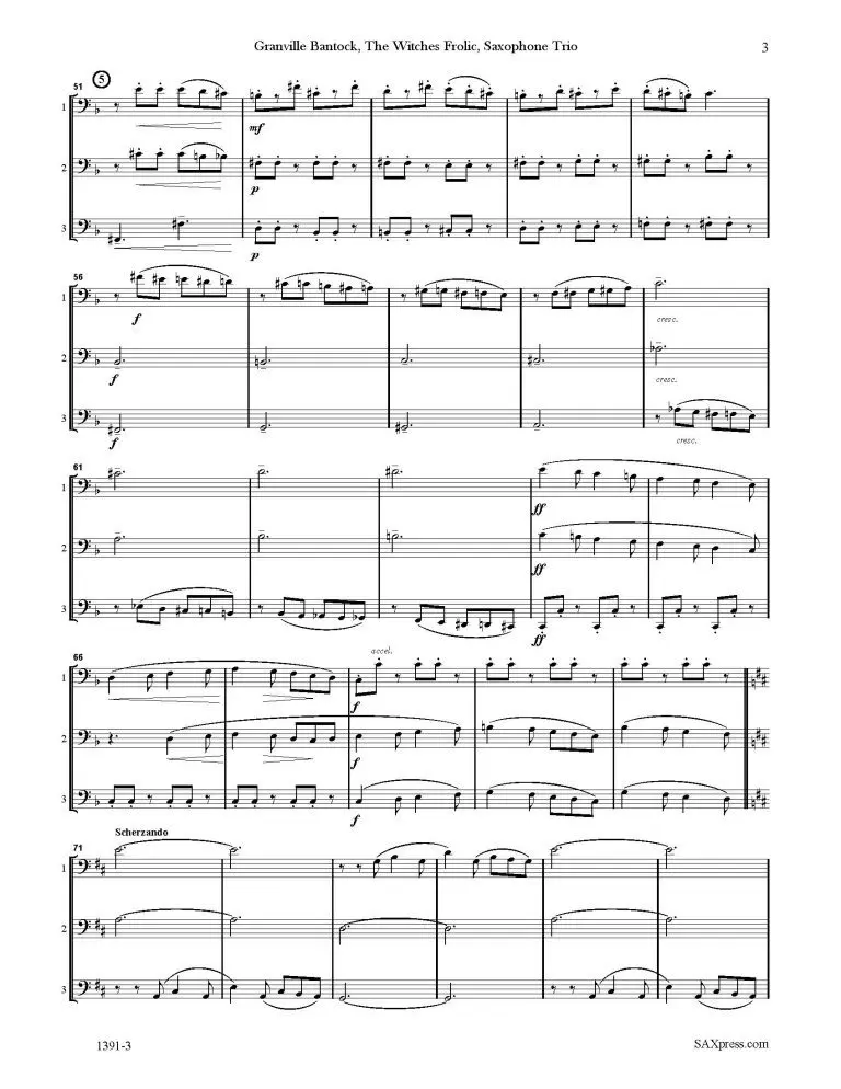 1391-3 BANTOCK The Witches Frolic 00 - SCORE sax trio_Page_5 The Witches Frolic | Bantock | Sax Trio, Flexible Scoring