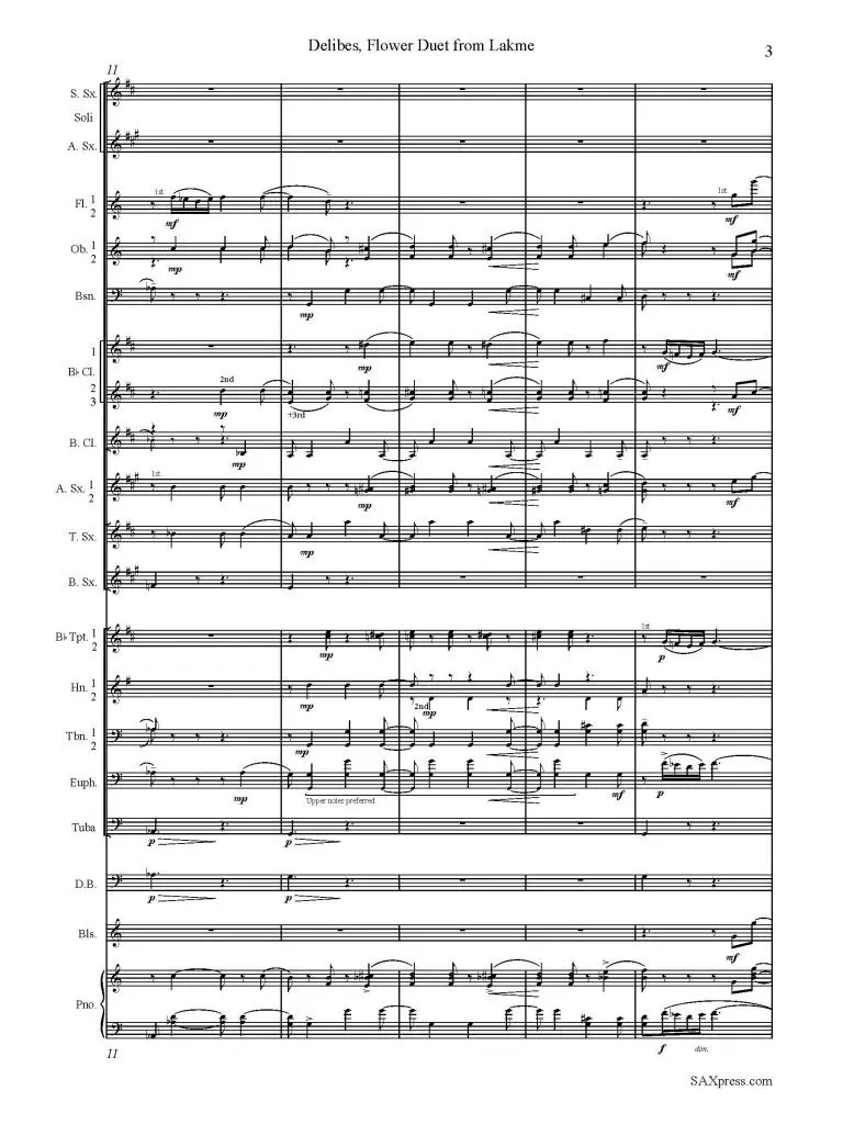 1273-2-CB DELIBES Flower Duet -00- SCORE_Page_07 Flower Duet from Lakmé | Sax Duet with Wind Ensemble
