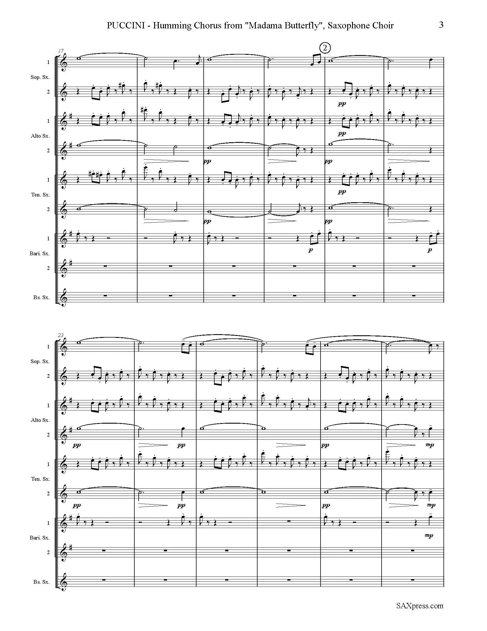 Humming Chorus from Madama Butterfly - Image 5