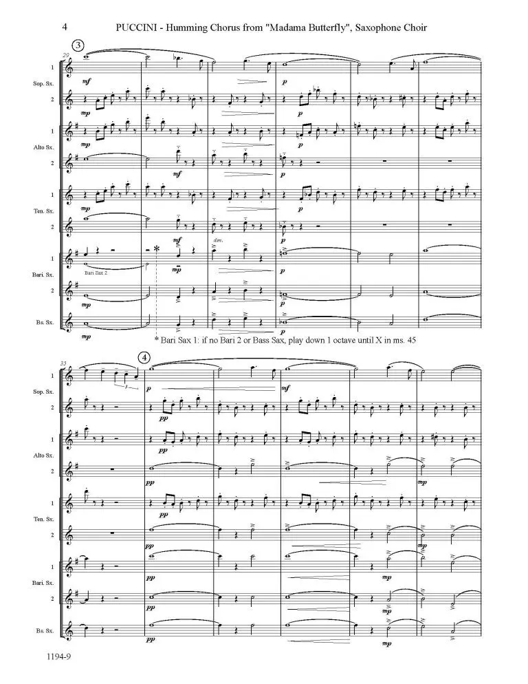 Humming Chorus from Madama Butterfly
