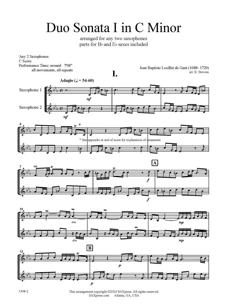 Duo Sonata No. 1