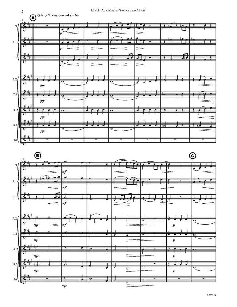 1373-8 BIEBL Ave Maria -00- SCORE sax choir_Page_06 Ave Maria (Biebl)