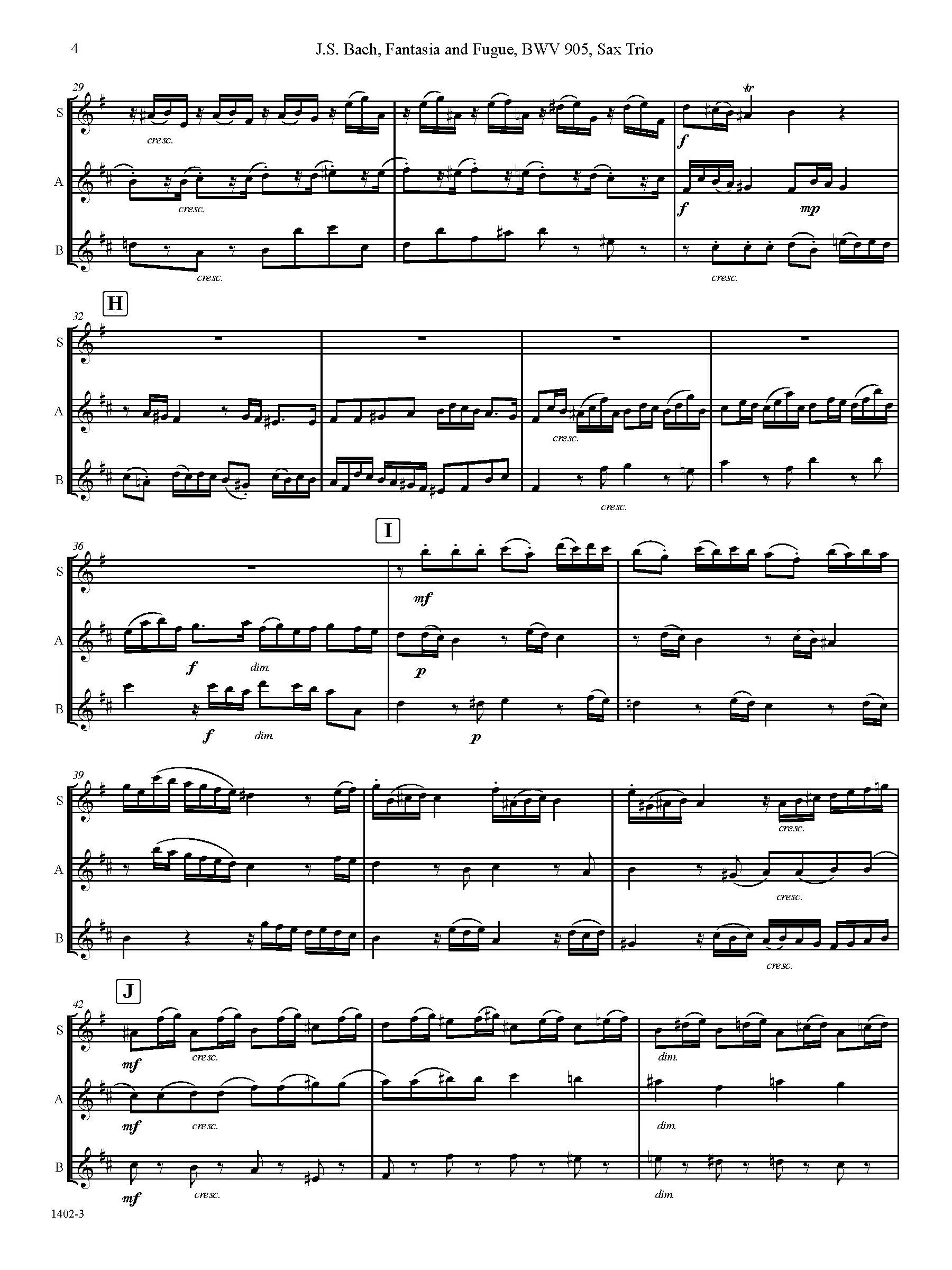 Fantasie and Fugue in D Minor, BWV 905 - Image 6